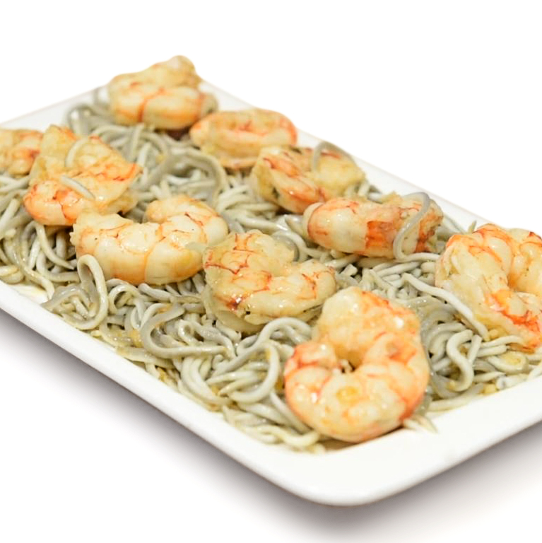Receta de gulas con gambas