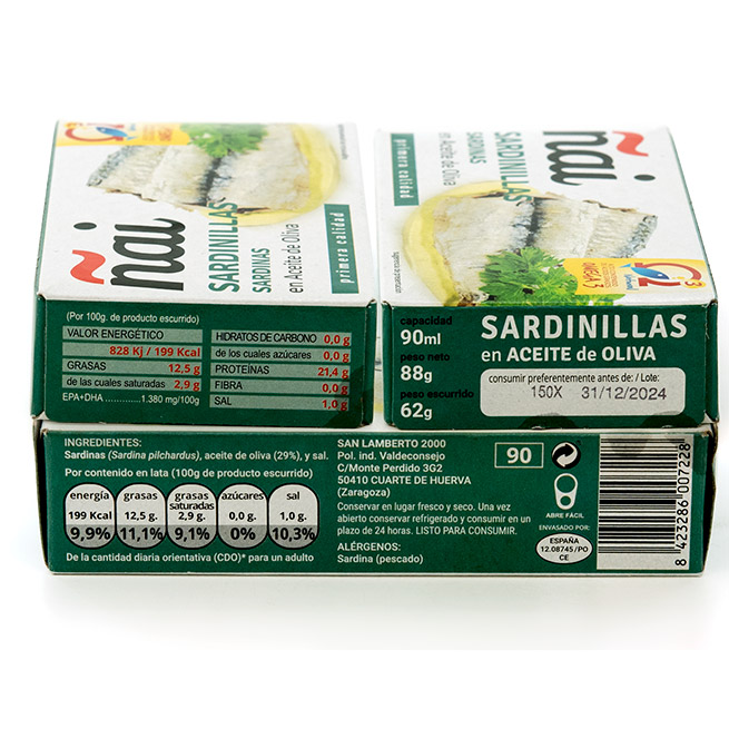 Sardinillas en aceite de oliva Sardinillas en aceite de oliva