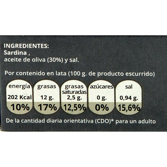Sardina en aceite de oliva Ñai lata