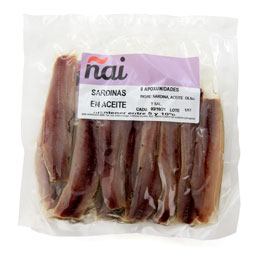 Sardina rancia limpia en aceite de oliva 200Gr Ñai 