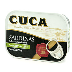 Sardinillas en aceite de oliva Cuca lata