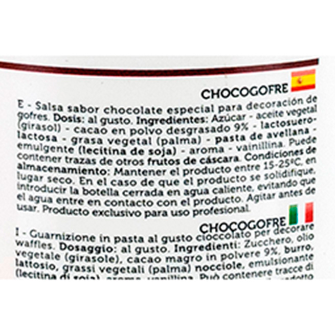 Sirope chocogofre Sirope chocogofre