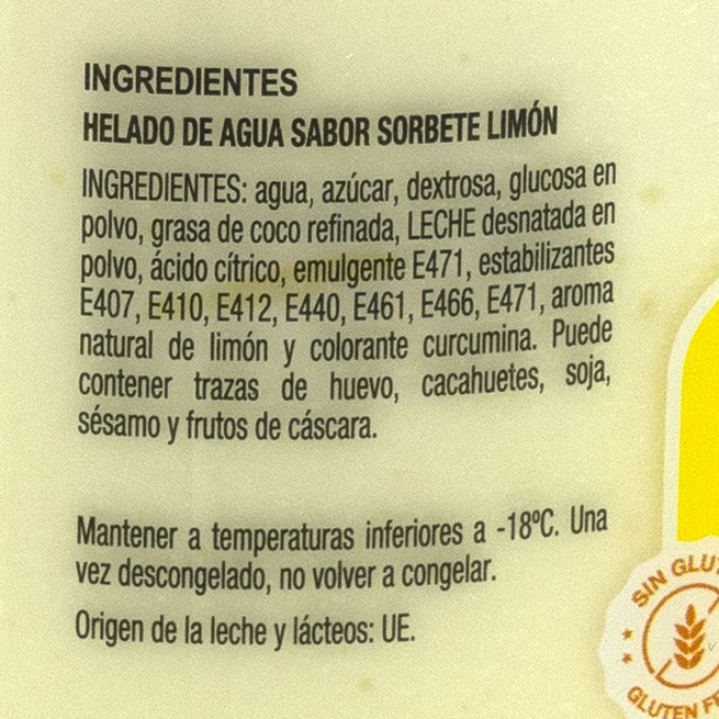 Sorbete de Limon La Ibense 1892 Sorbete de Limon La Ibense 1892