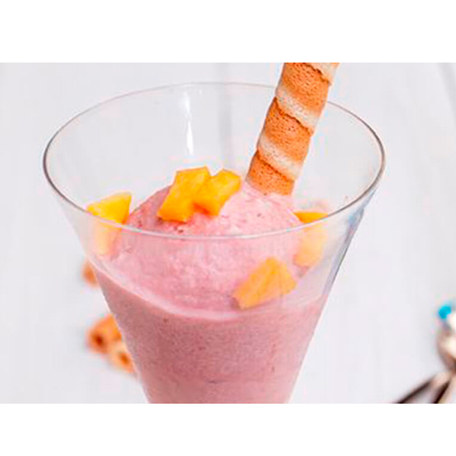 Sorbete de melocotón con vino Sorbete de melocotón con vino