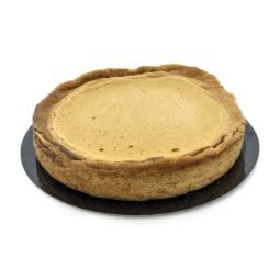 Tarta de queso con caramelo salado