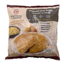 Preparado para tortilla de patata con cebolla