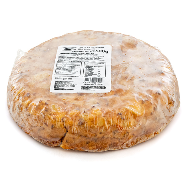 Tortilla de patata con chorizo Tortilla de patata con chorizo