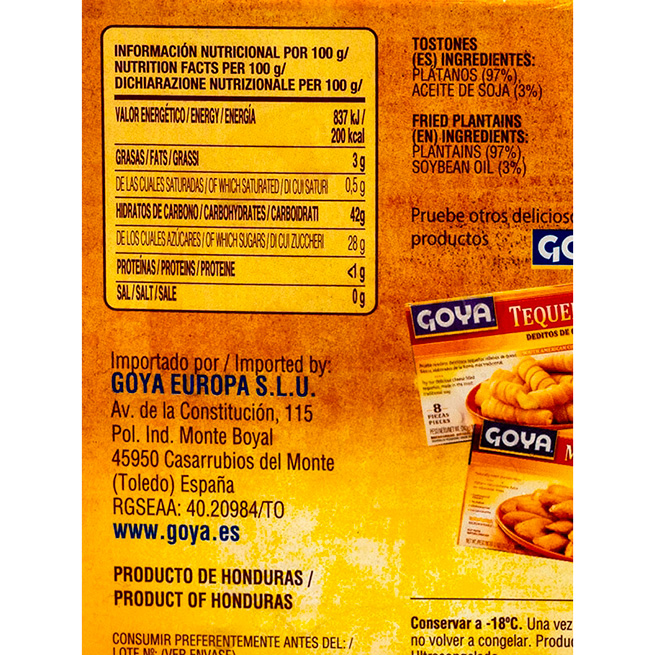 Tostones de plátano prefritos Tostones de plátano prefritos