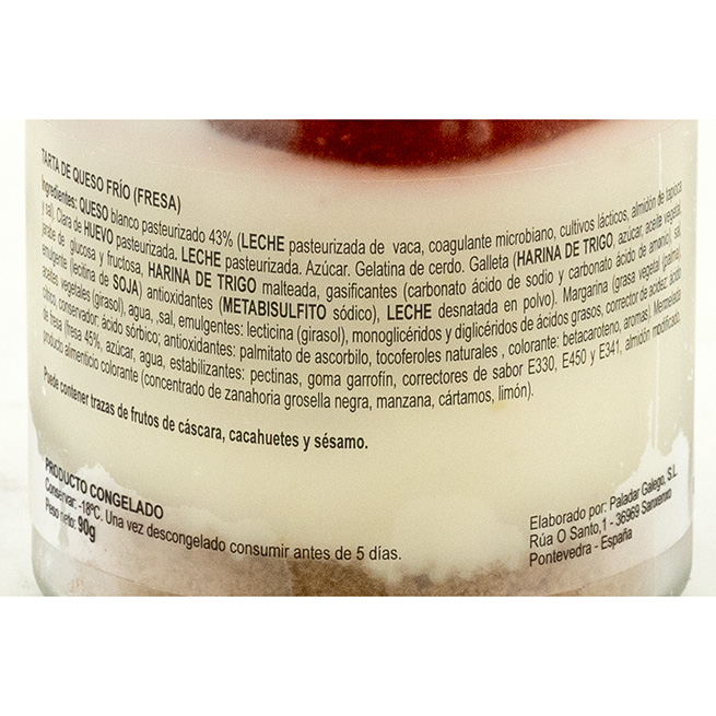 Verso frío de Queso 130Gr 12Uds Verso frío de Queso 130Gr 12Uds